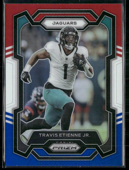 2023 Prizm #138 Travis Etienne Jr. Red White and Blue  Krazy King Collectibles LLC   