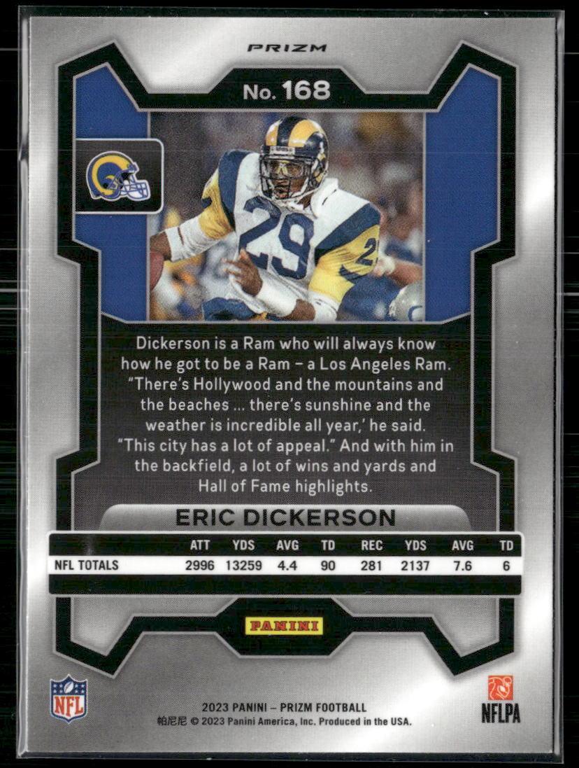 2023 Prizm #168 Eric Dickerson Red White and Blue  Krazy King Collectibles LLC   