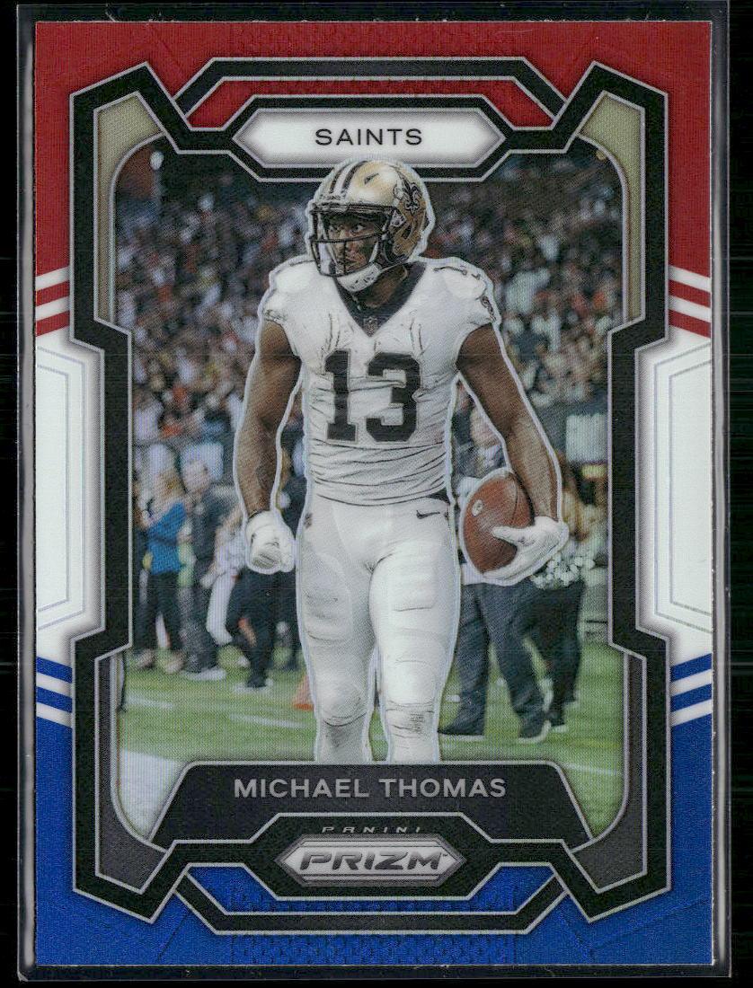 Prizm #216 Michael Thomas Red White and Blue  Krazy King Collectibles LLC   