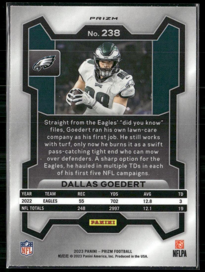 2023 Panini Prizm - #238 Dallas Goedert Red White and Blue  Krazy King Collectibles LLC   