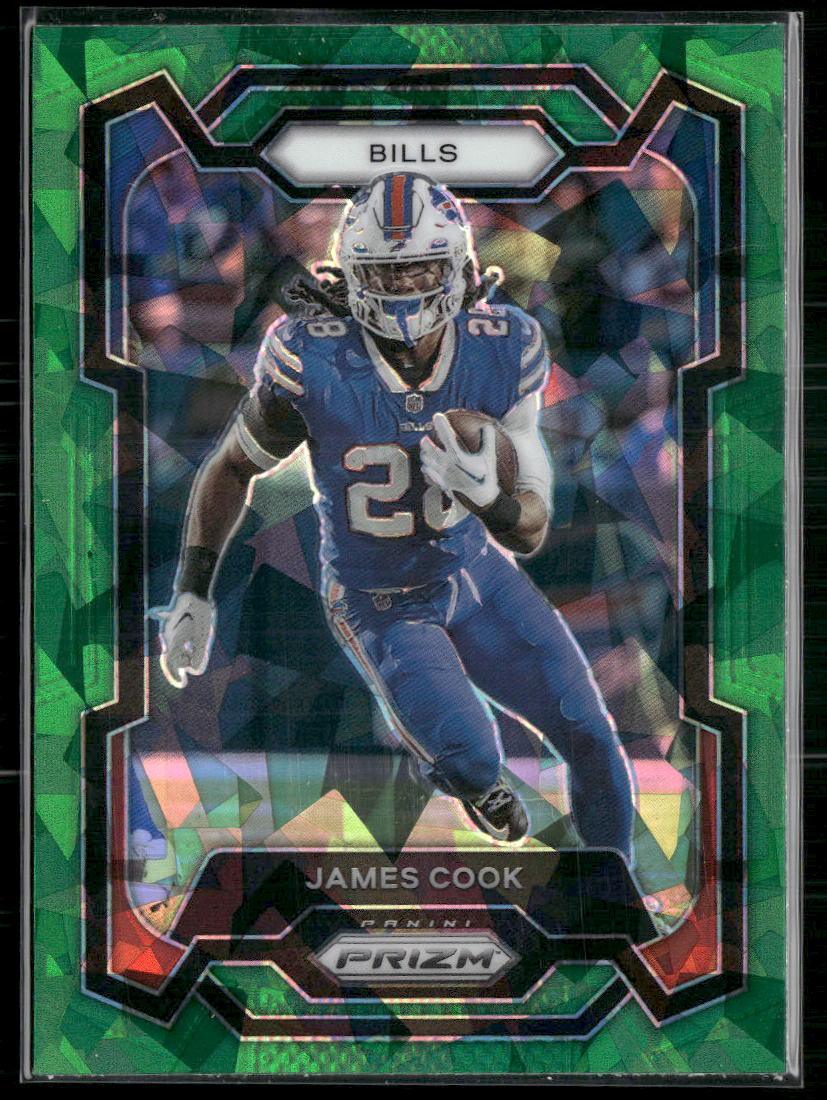 2023 Panini Prizm - Emergent Prizms Silver #30 James Cook Green Ice  Krazy King Collectibles LLC   