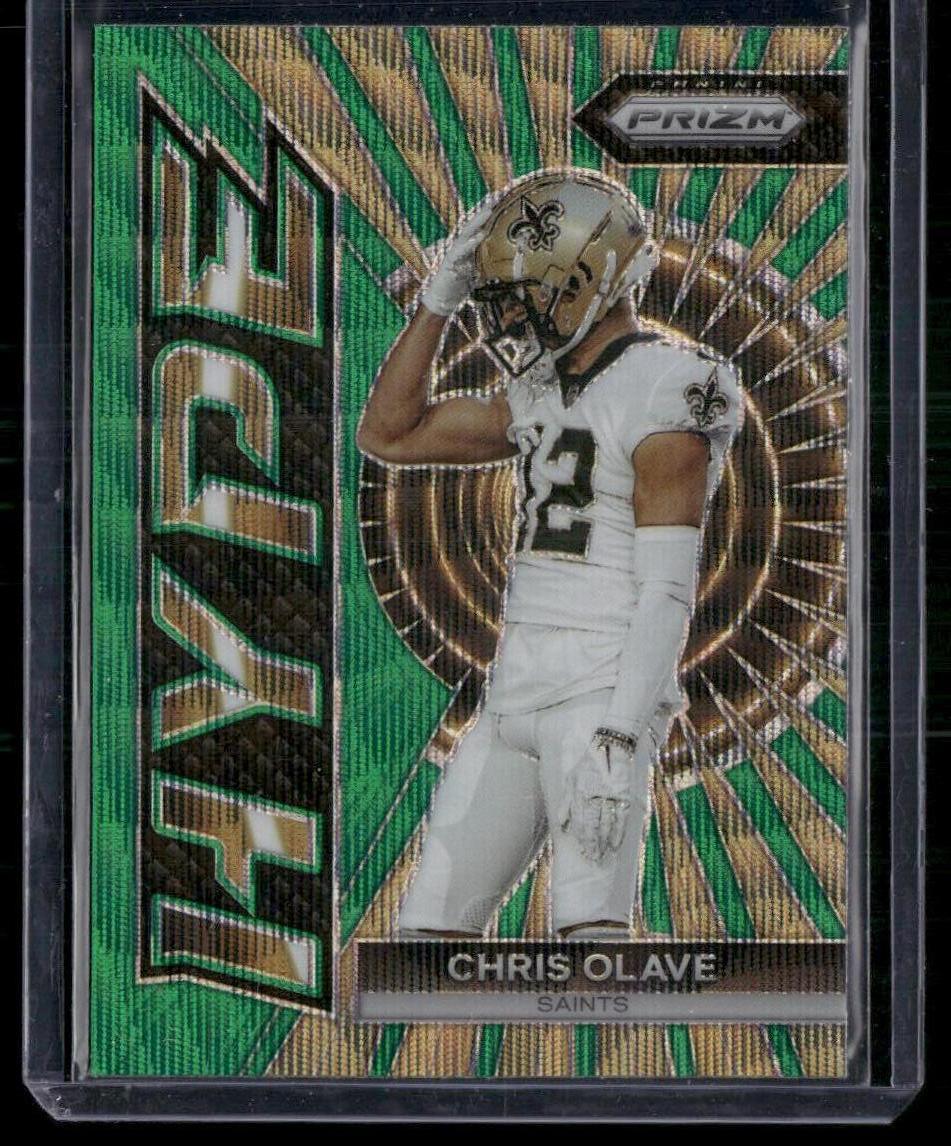 2023 Panini Prizm -#H-7 Chris Olave Hype Prizms Green Wave  Krazy King Collectibles LLC   