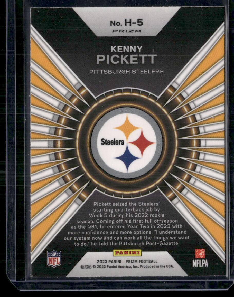 2023 Panini Prizm -#H-5 Kenny Pickett Hype Prizms Green Waveen  Krazy King Collectibles LLC   