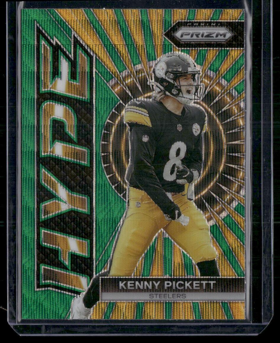 2023 Panini Prizm -#H-5 Kenny Pickett Hype Prizms Green Waveen  Krazy King Collectibles LLC   