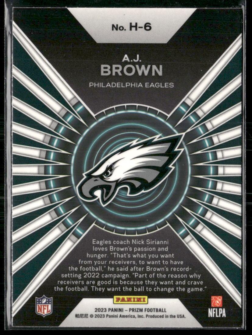 2023 Panini Prizm - Emergent Prizms Silver #H-6 A.J. Brown Hype  Krazy King Collectibles LLC   