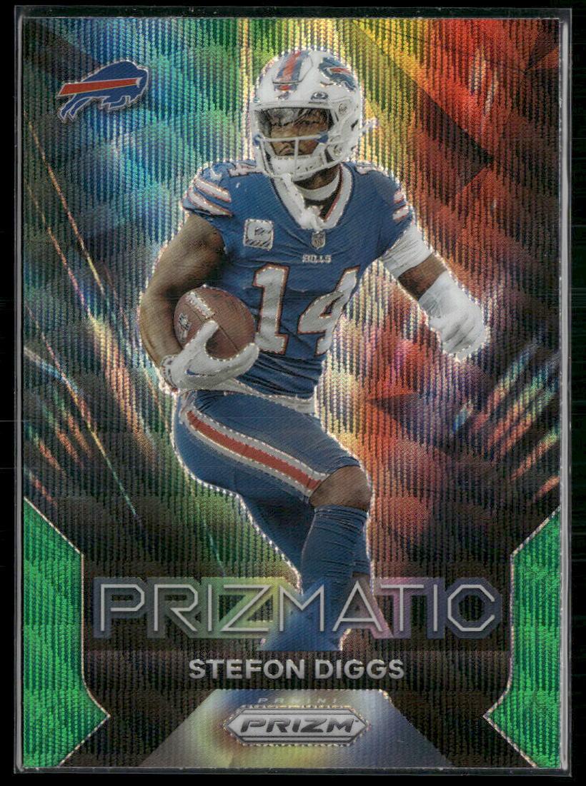 Prizm #5 Stefon Diggs Prizmatic Prizms Green Wave  Krazy King Collectibles LLC   