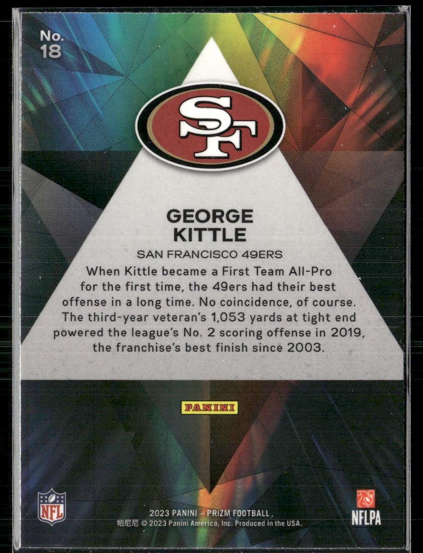 Prizm #18 George Kittle Prizmatic  Krazy King Collectibles LLC   