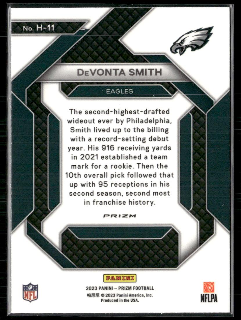 Prizm #H-11 DeVonta Smith Emergent Prizms Green Wave  Krazy King Collectibles LLC   