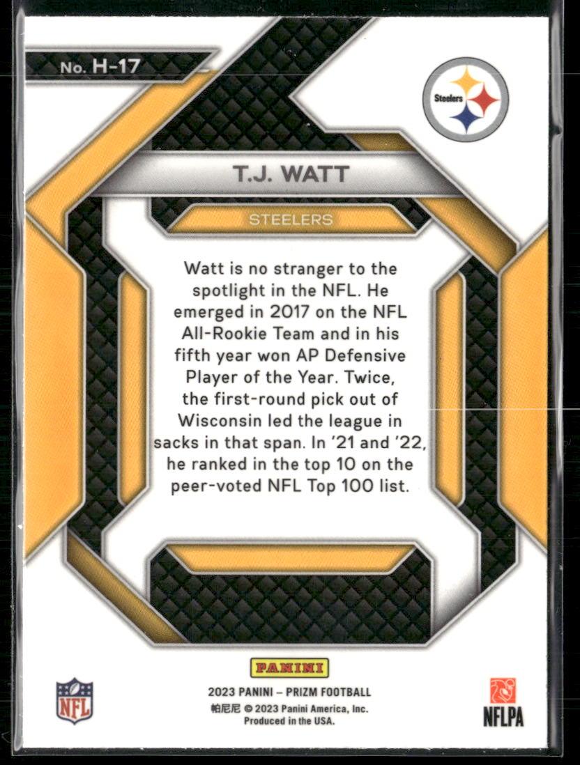 Prizm #H-17 T.J. Watt Emergent  Krazy King Collectibles LLC   