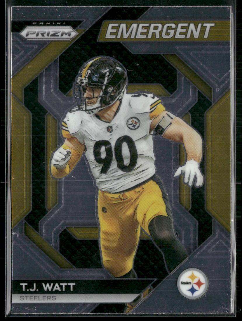 Prizm #H-17 T.J. Watt Emergent  Krazy King Collectibles LLC   