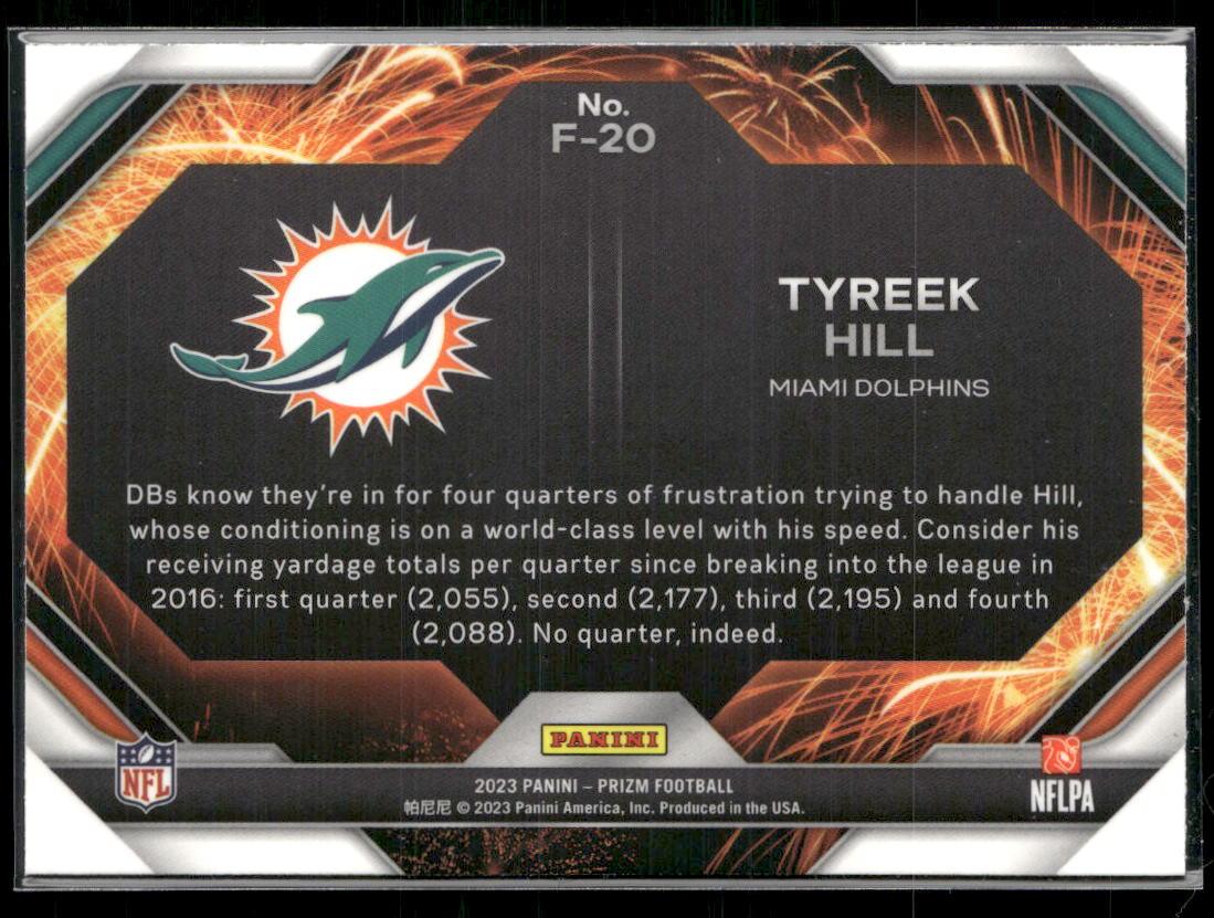 Prizm #F-20 Tyreek Hill Fireworks  Krazy King Collectibles LLC   