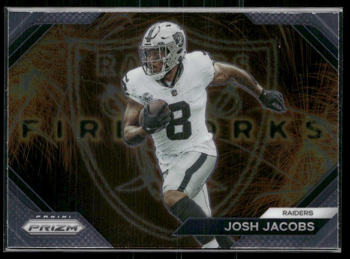 2023 Panini Prizm -  #F-17 Josh Jacobs Fireworks  Krazy King Collectibles LLC   