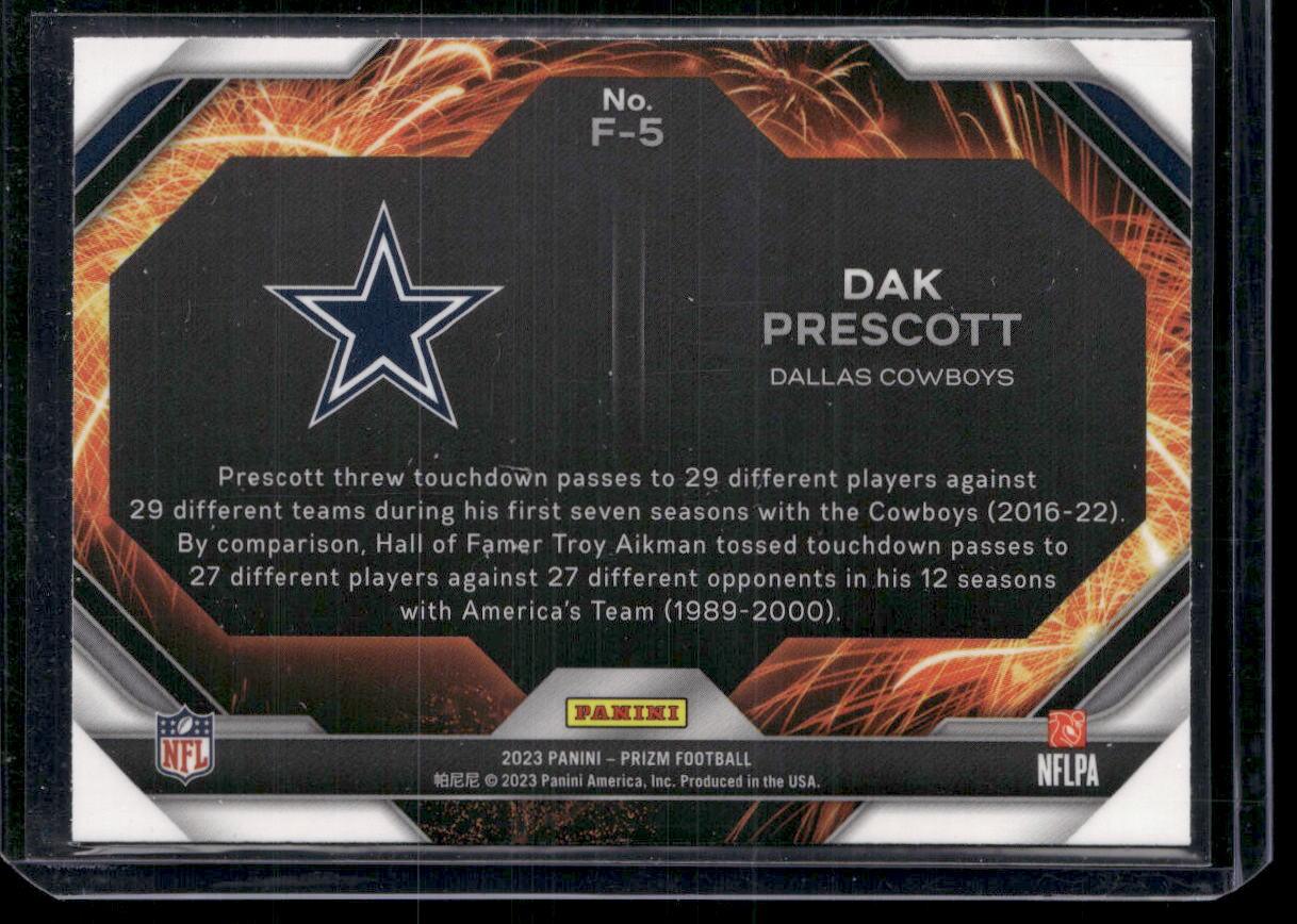 Prizm #F-5 Dak Prescott Fireworks  Krazy King Collectibles LLC   