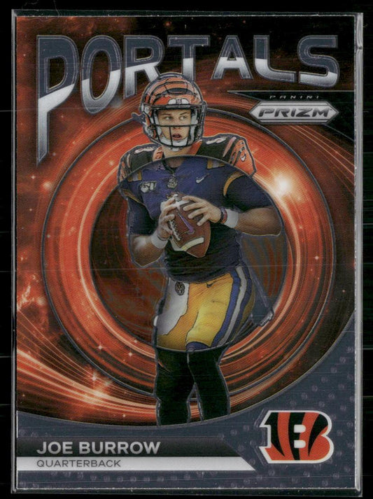 Prizm #PO-3 Joe Burrow Portals  Krazy King Collectibles LLC   