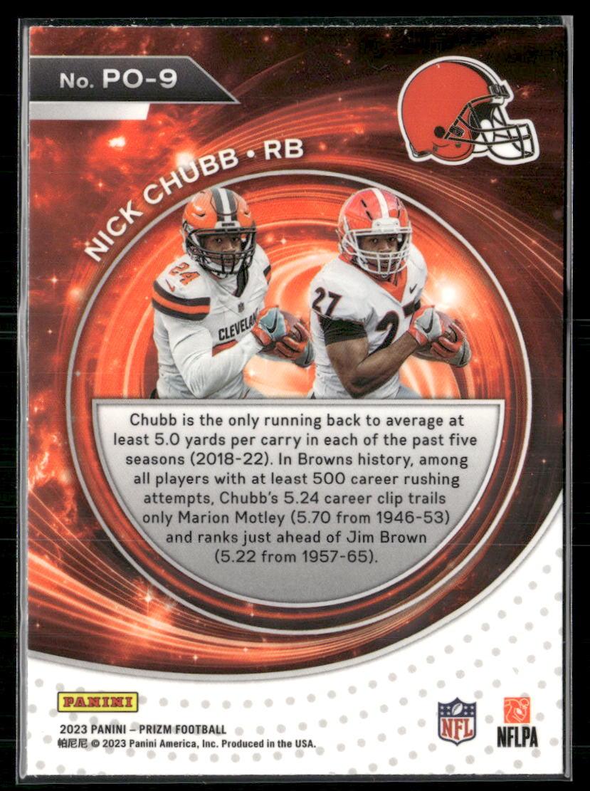 Prizm #PO-9 Nick Chubb Portals  Krazy King Collectibles LLC   