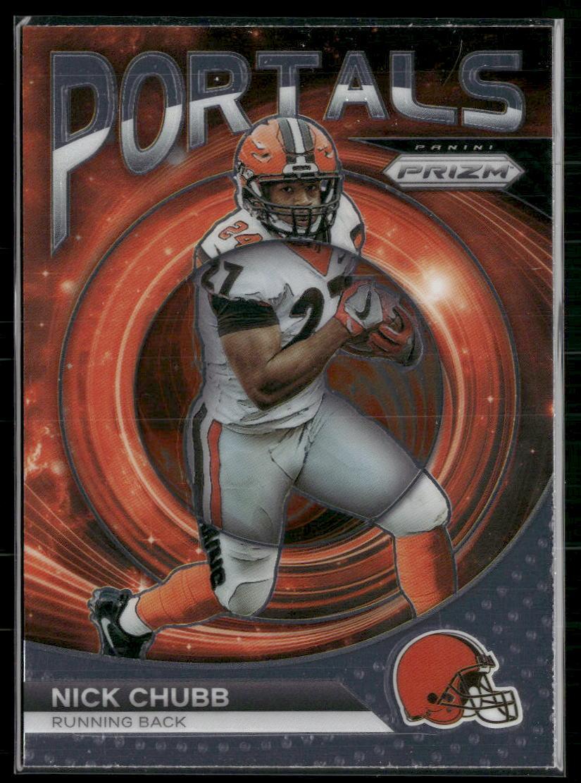 Prizm #PO-9 Nick Chubb Portals  Krazy King Collectibles LLC   