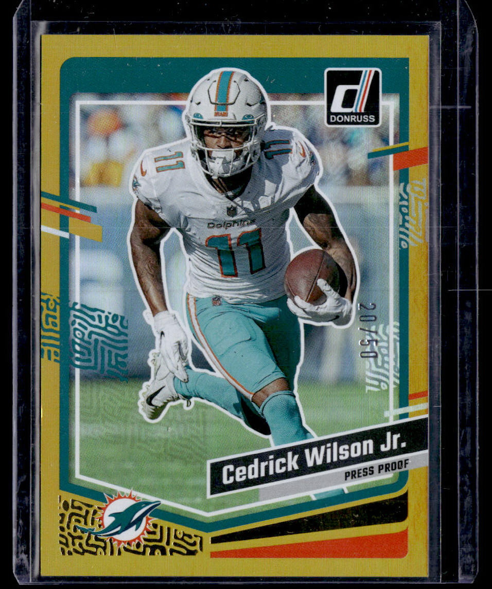 2023 Donruss #181 Cedrick Wilson Jr. Press Proof Gold #/50  Krazy King Collectibles LLC   