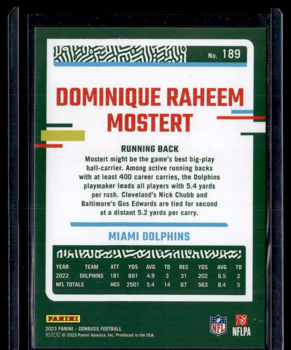 2023 Donruss #189b Raheem Mostert  Krazy King Collectibles LLC   