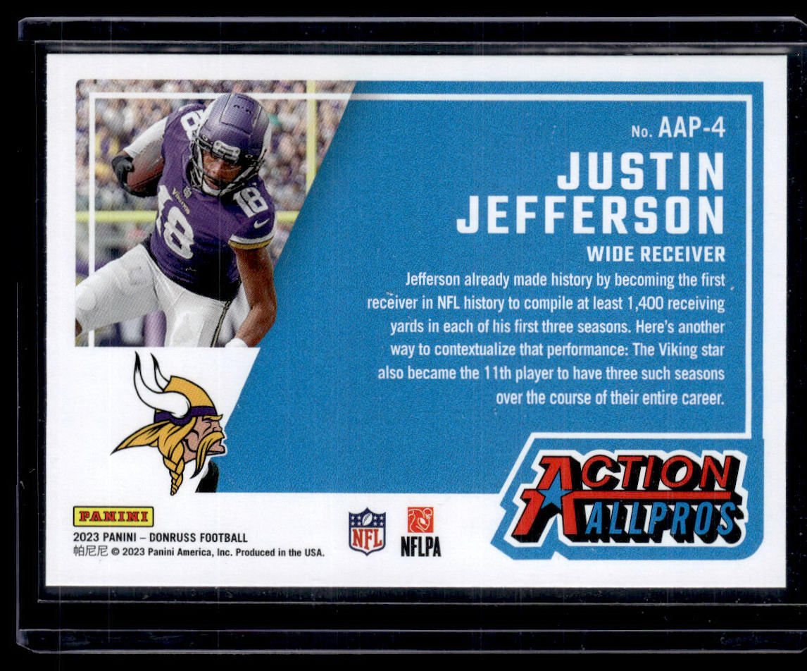 2023 Donruss #AAP-4 Justin Jefferson Action All-Pros  Krazy King Collectibles LLC   