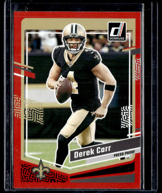 2023 Donruss #213 Derek Carr Press Proof Red  Krazy King Collectibles LLC   