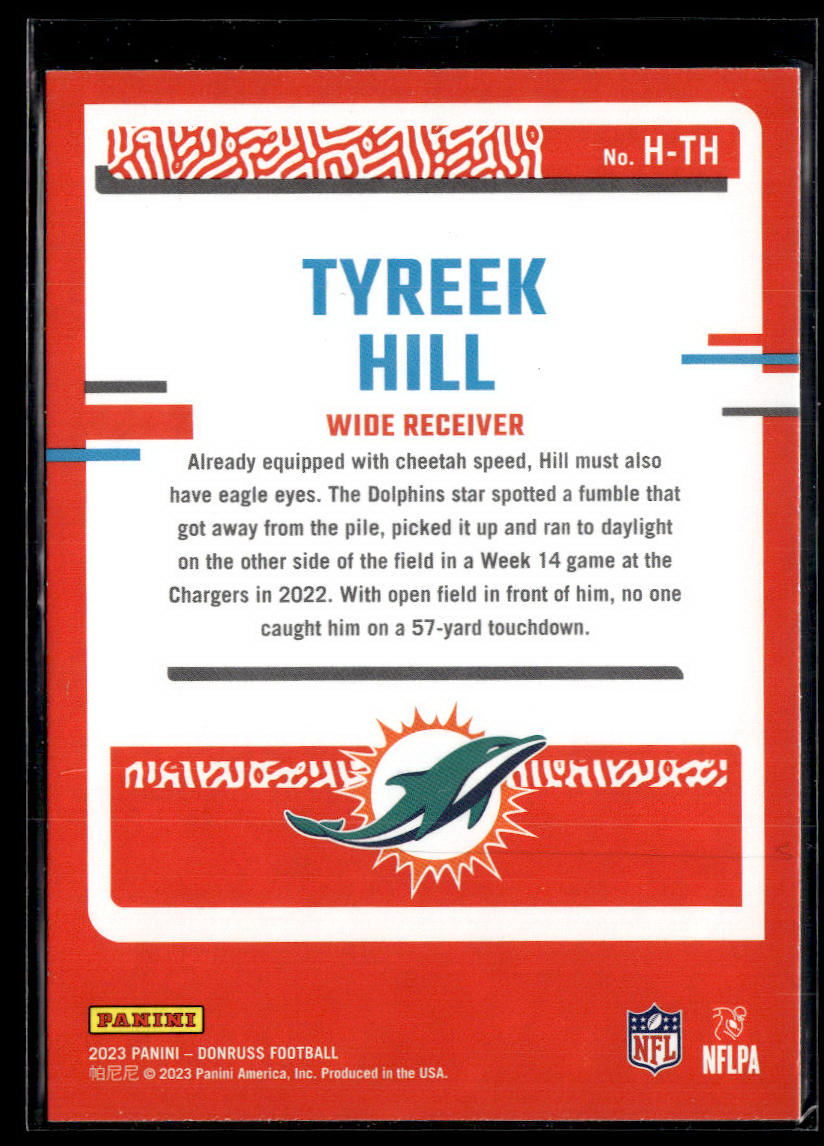 2023 Donruss #H-TH Tyreek Hill Highlights  Krazy King Collectibles LLC   