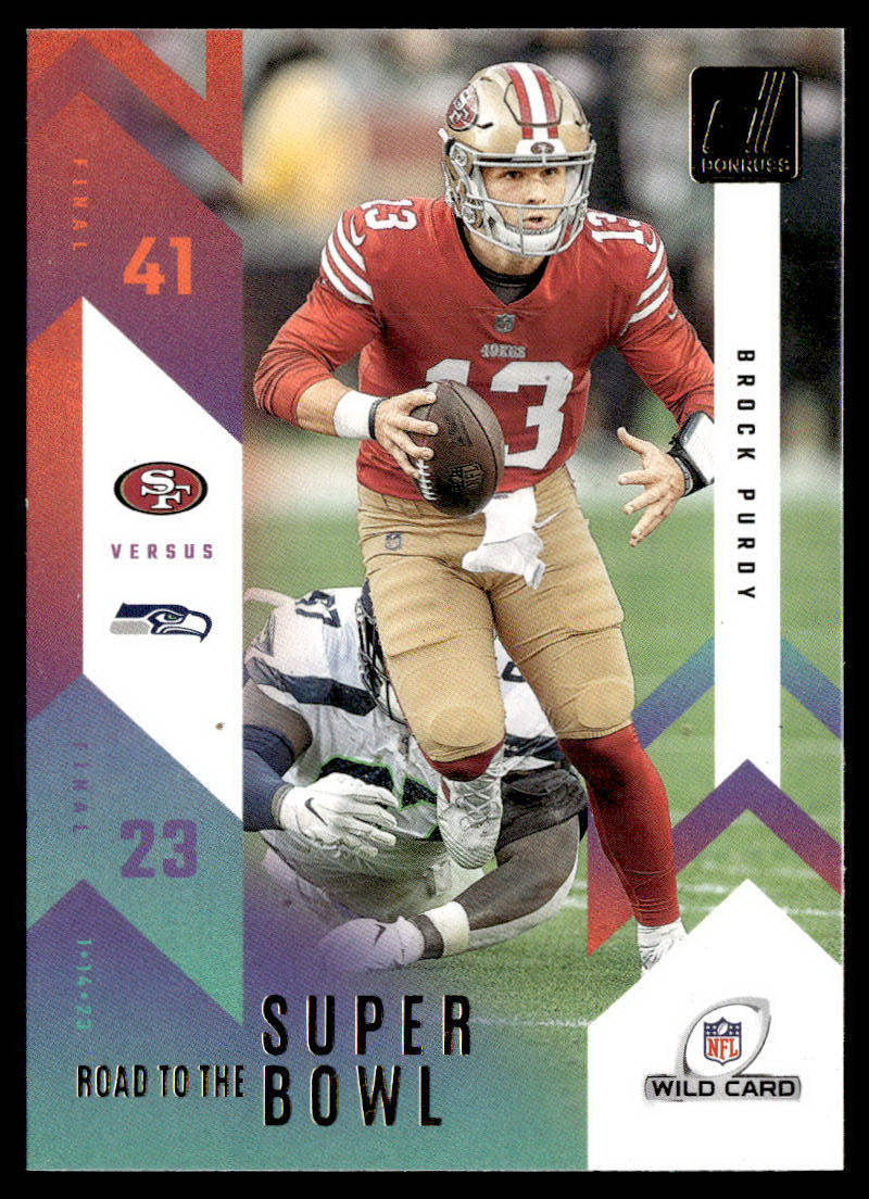 2023 Donruss #RTSBW-BP Brock Purdy Road to the Super Bowl  Krazy King Collectibles LLC   