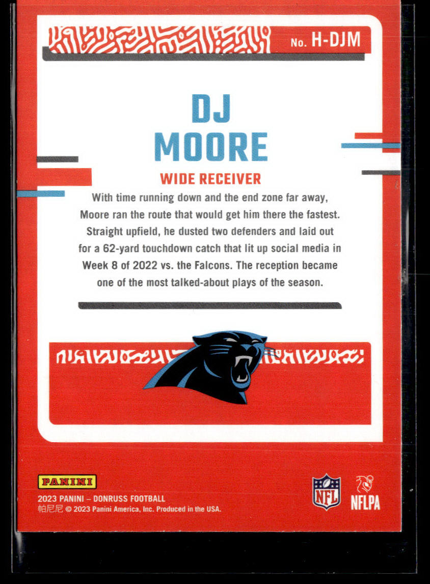 2023 Donruss #H-DJM DJ Moore Highlights  Krazy King Collectibles LLC   