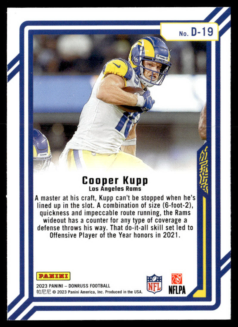 2023 Donruss #D-19 Cooper Kupp Dominators  Krazy King Collectibles LLC   