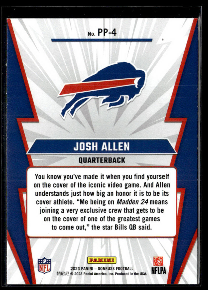 2023 Donruss #PP-4 Josh Allen Power Plus  Krazy King Collectibles LLC   