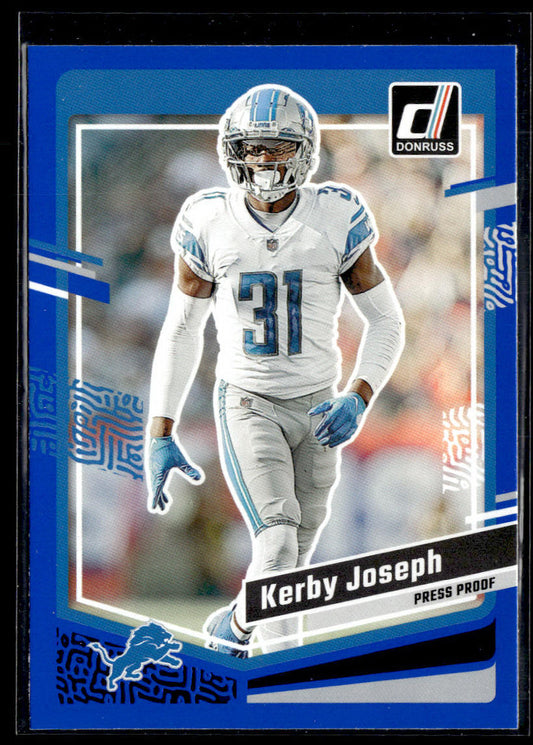 2023 Donruss #101 Kerby Joseph Press Proof Blue  Krazy King Collectibles LLC   