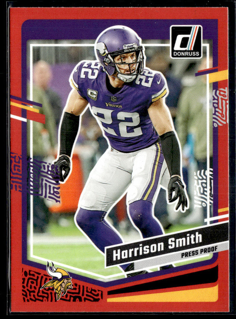 2023 Donruss #193 Harrison Smith Press Proof Red  Krazy King Collectibles LLC   