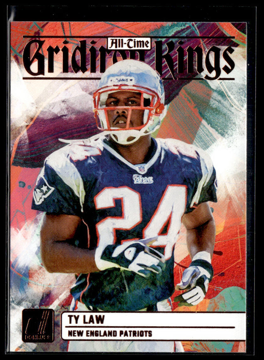 2023 Donruss #ATG-1 Ty Law All-Time Gridiron Kings  Krazy King Collectibles LLC   