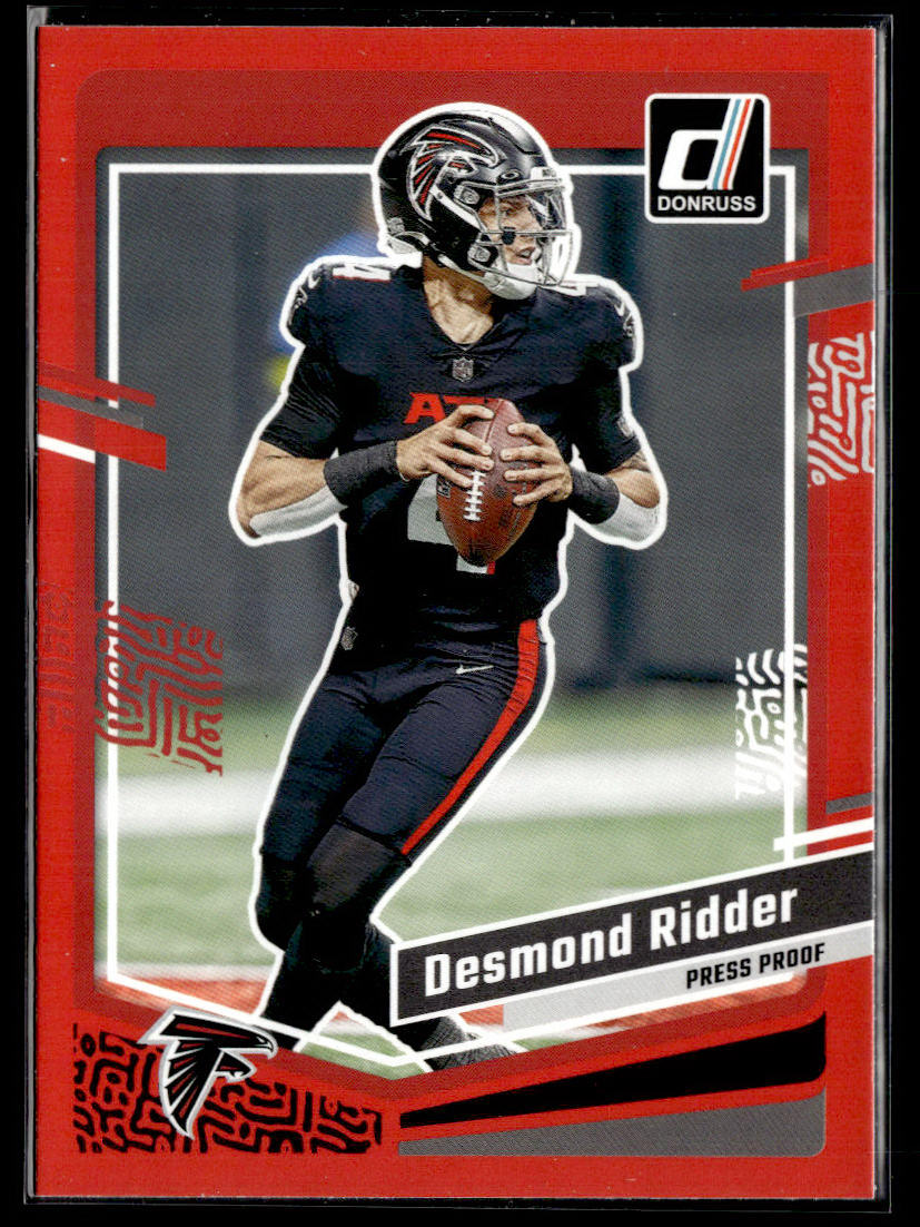 2023 Donruss #9 Desmond Ridder Press Proof Red  Krazy King Collectibles LLC   