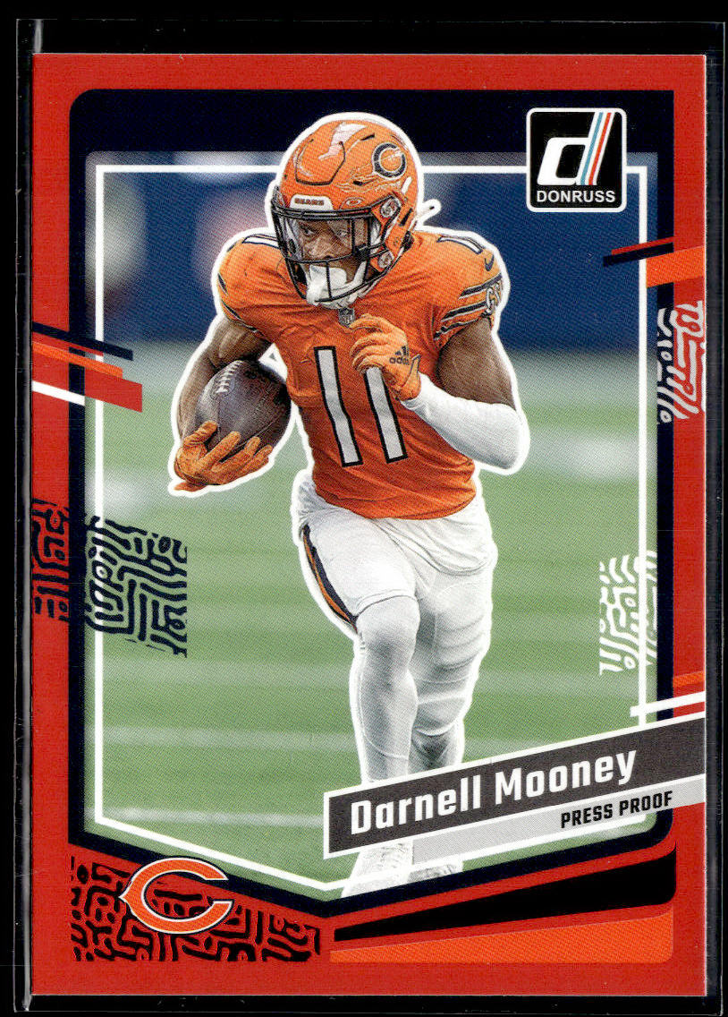 2023 Donruss #50 Darnell Mooney Press Proof Red  Krazy King Collectibles LLC   