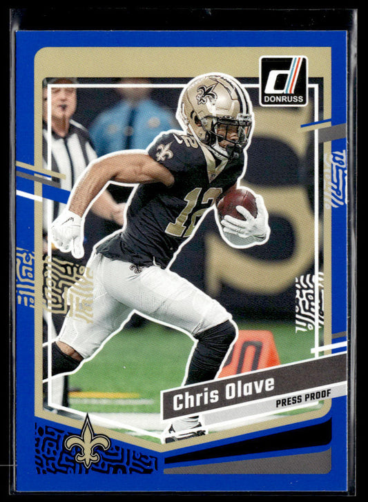 2023 Donruss #212 Chris Olave Press Proof Blue  Krazy King Collectibles LLC   