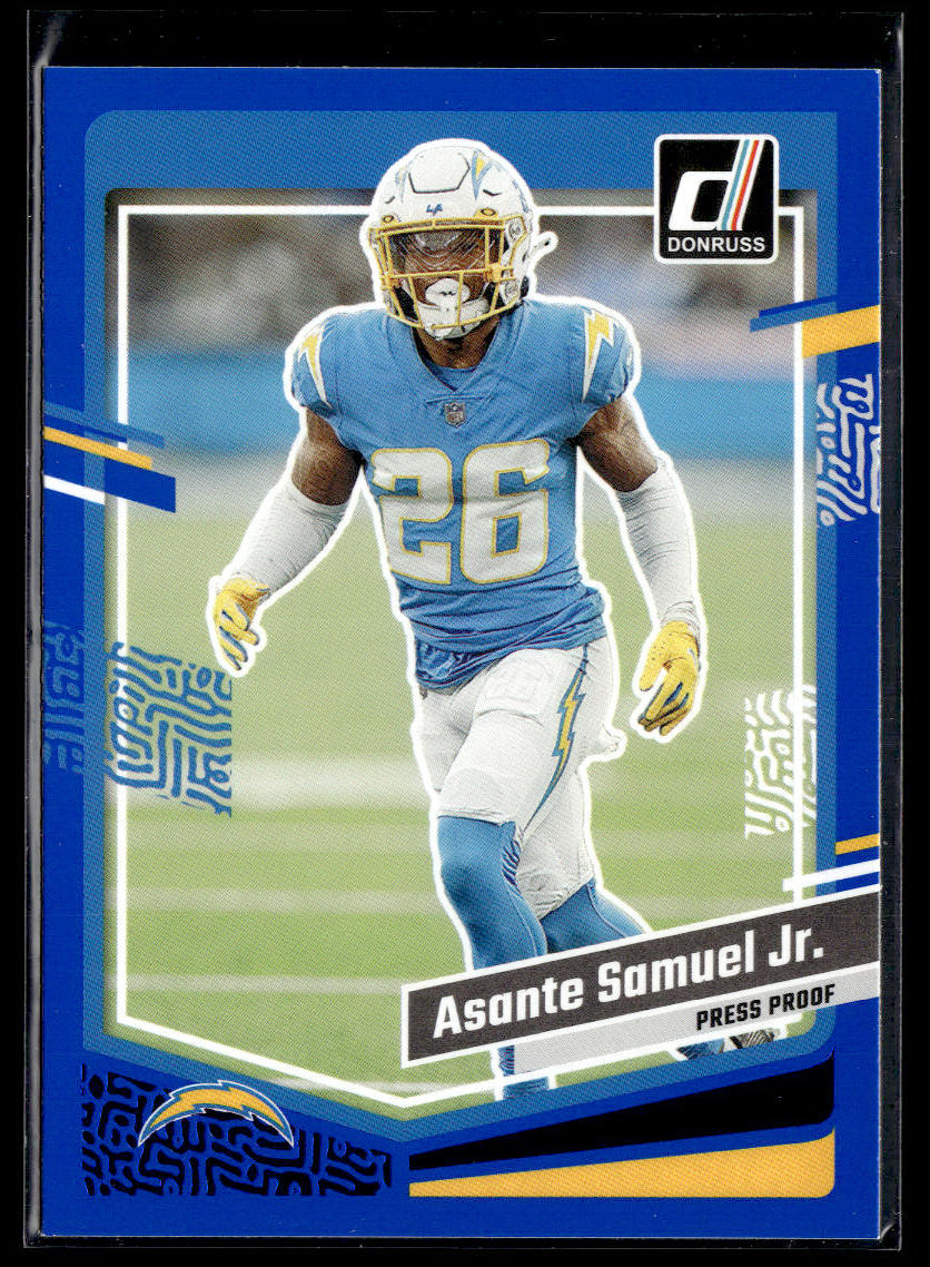 2023 Donruss #152 Asante Samuel Jr. Press Proof Blue  Krazy King Collectibles LLC   