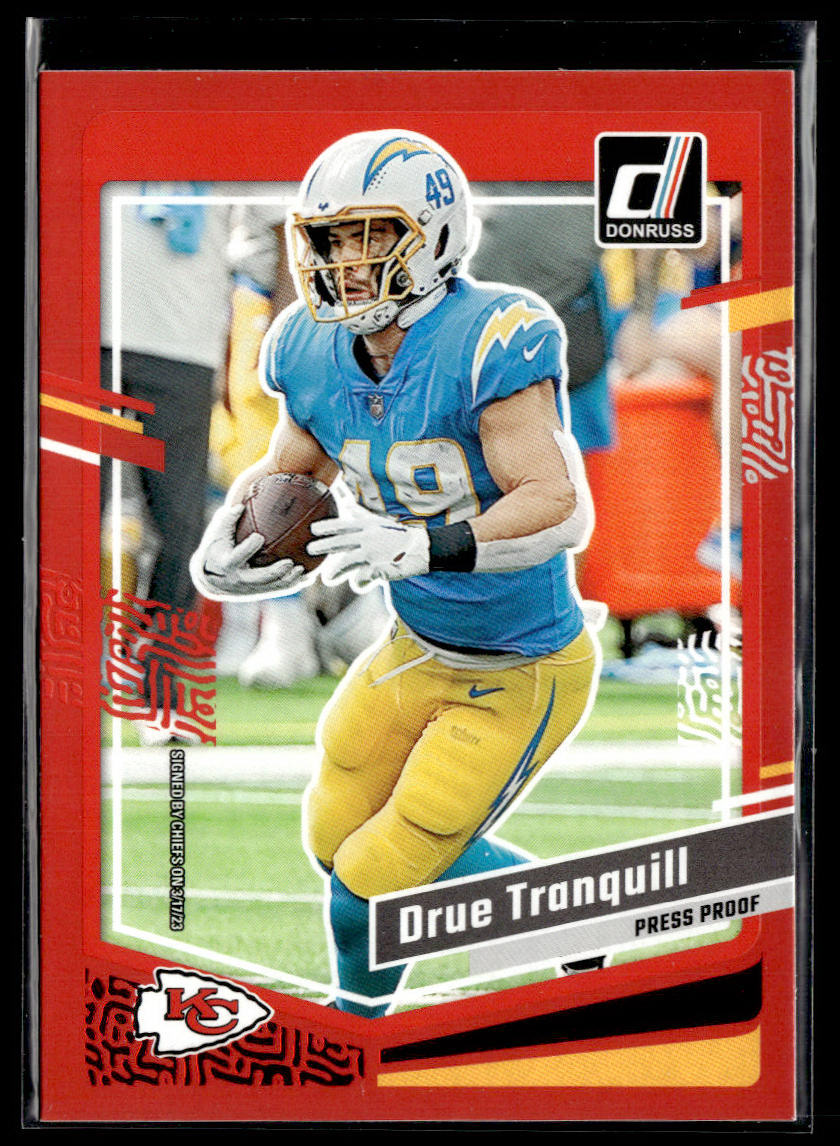 2023 Donruss #156 Drue Tranquill Press Proof Red  Krazy King Collectibles LLC   