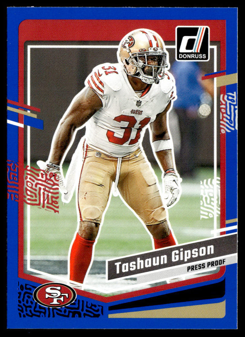 2023 Donruss #273 Tashaun Gipson Press Proof Blue  Krazy King Collectibles LLC   