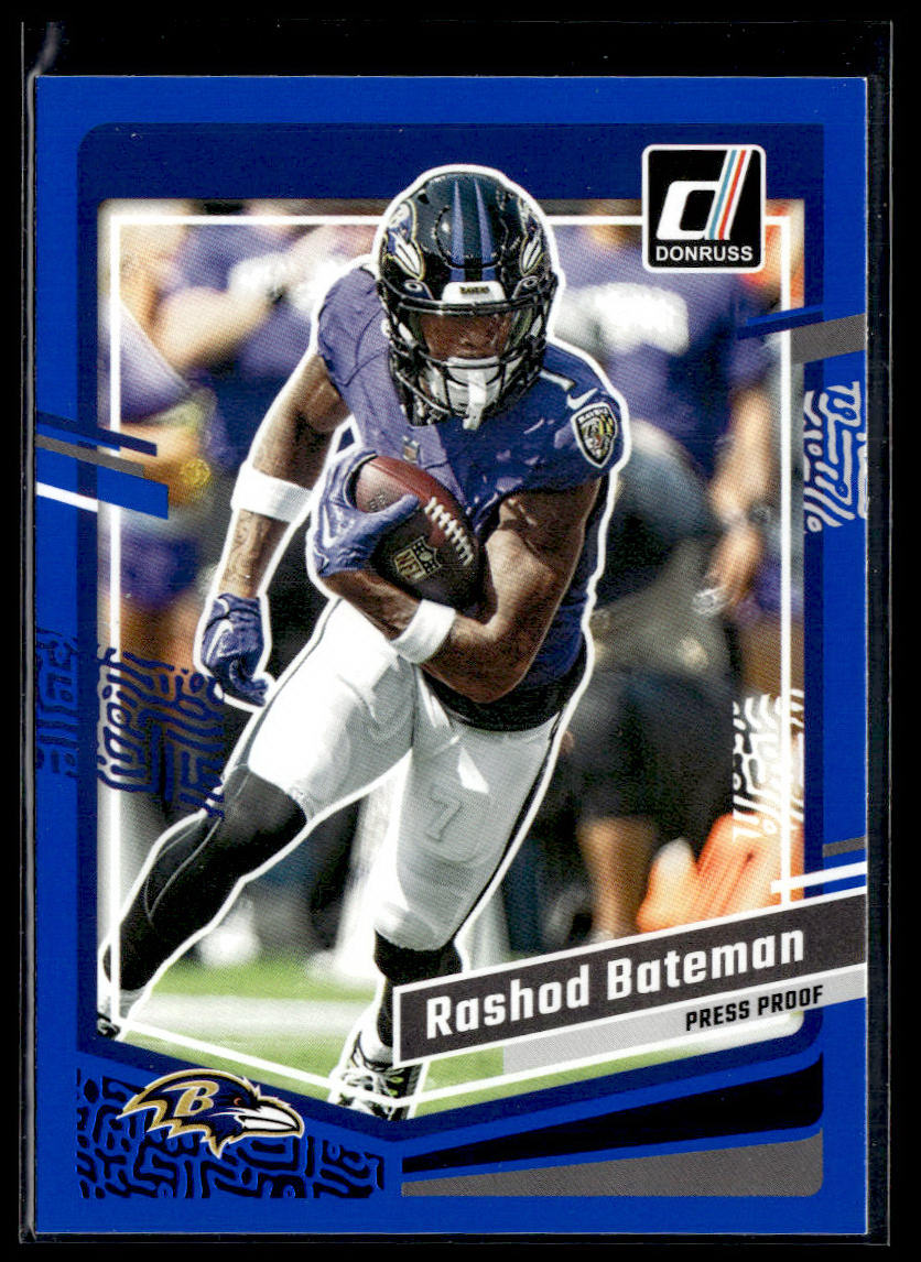 2023 Donruss #20 Rashod Bateman Press Proof Blue  Krazy King Collectibles LLC   