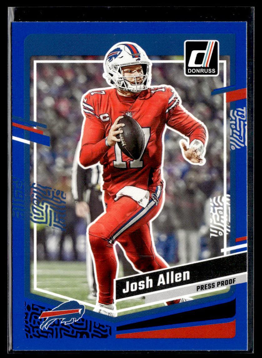 2023 Donruss - Rated Rookie Autographs #32 Josh Allen Press Proof Blue  Krazy King Collectibles LLC   