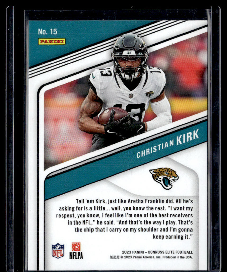 2023 Donruss Elite #15 Christian Kirk Aspirations Stars #/299  Krazy King Collectibles LLC   