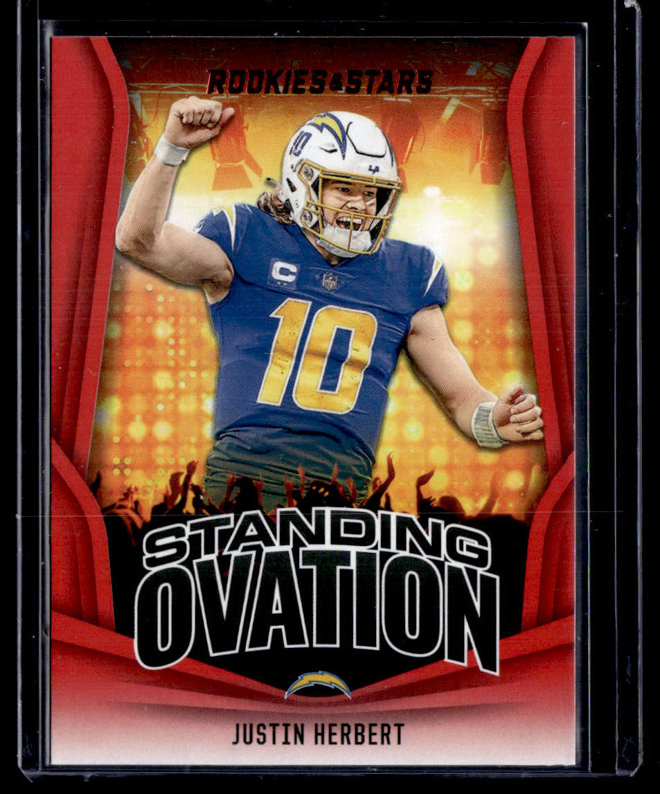 2023 Panini Rookies & Stars #SO-14 Justin Herbert Standing Ovation  Krazy King Collectibles LLC   