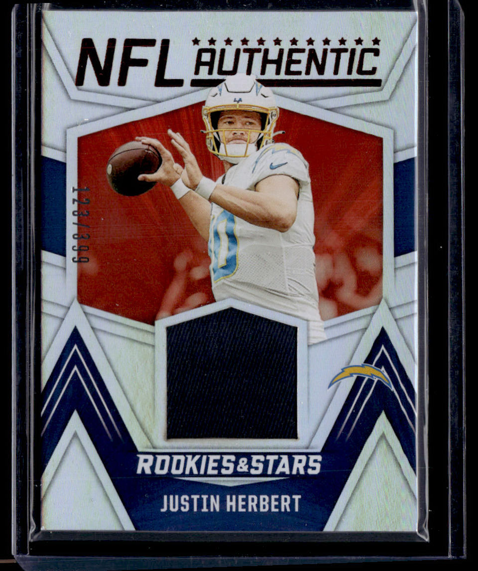 2023 Panini Rookies & Stars #NA-JH Justin Herbert NFL Authentic Longevity #/399  Krazy King Collectibles LLC   