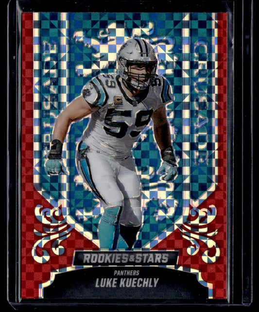 2023 Panini Rookies & Stars #CR-27 Luke Kuechly Crusade Red Plaid  Krazy King Collectibles LLC   