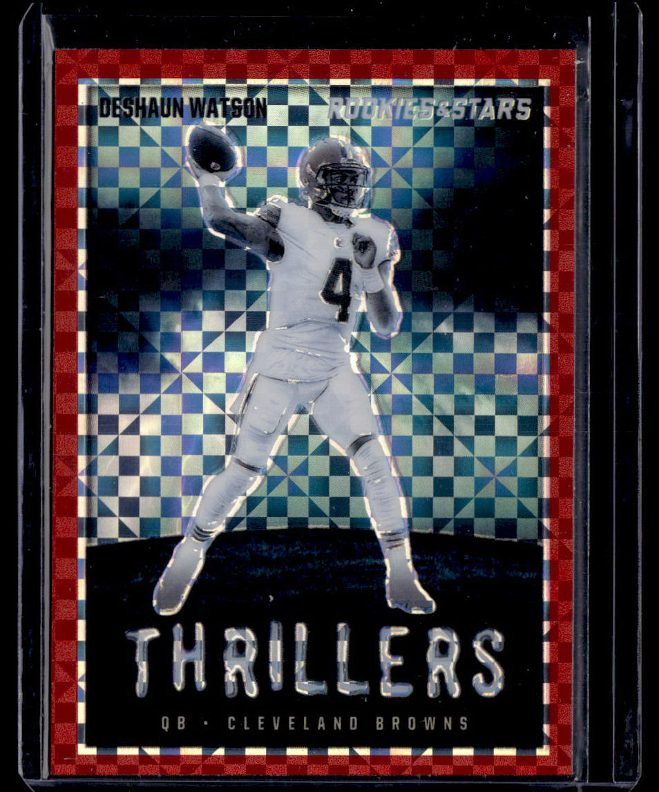 2023 Panini Rookies & Stars #TH-8 Deshaun Watson Thrillers Red Plaid  Krazy King Collectibles LLC   