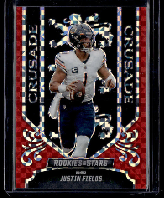 2023 Panini Rookies & Stars #CR-6 Justin Fields Crusade Red Plaid  Krazy King Collectibles LLC   