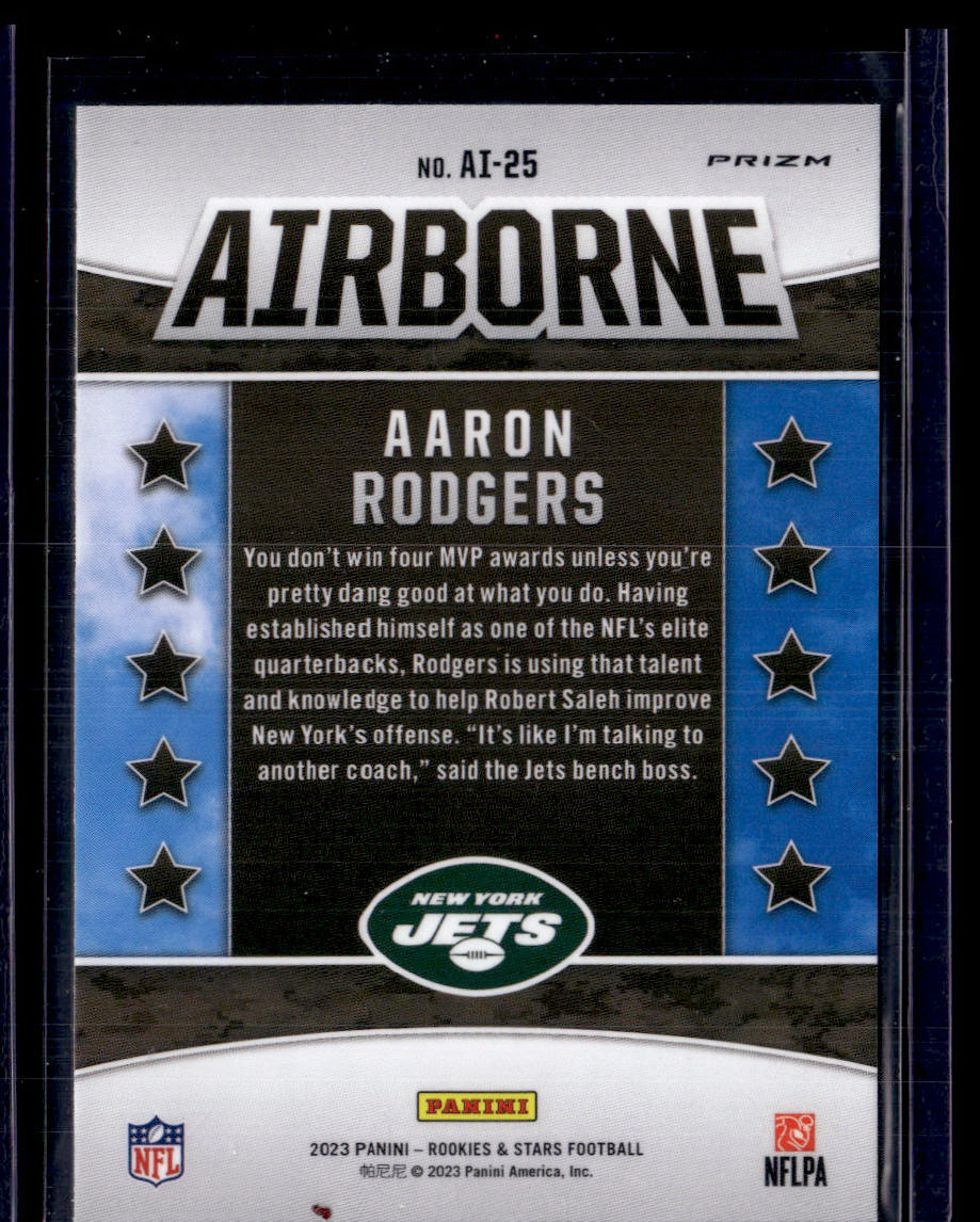 2023 Panini Rookies & Stars #AI-25 Aaron Rodgers Airborne Red Plaid  Krazy King Collectibles LLC   