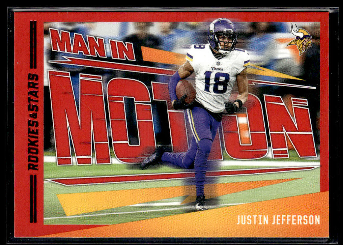 2023 Panini Rookies & Stars #MM-21 Justin Jefferson Man In Motion  Krazy King Collectibles LLC   