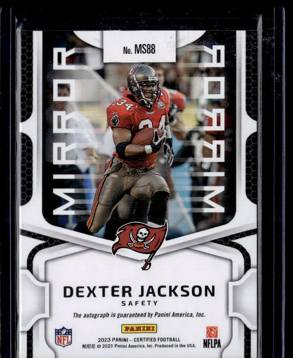 2023 Panini Certified #MS88 Dexter Jackson Mirror Signatures Pink #/75  Krazy King Collectibles LLC   