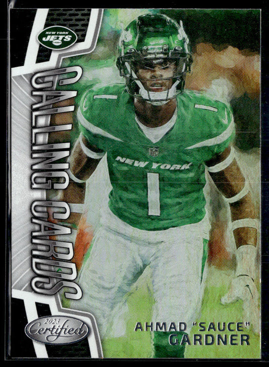 2023 Panini Certified #CALL-11 Ahmad "Sauce" Gardner Calling Cards  Krazy King Collectibles LLC   